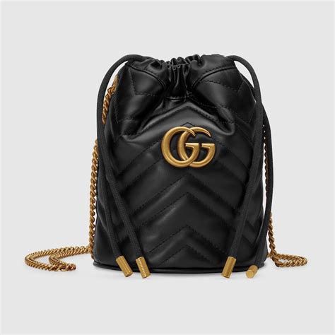 gucci drawstring bags|Gucci marmont mini bucket bag.